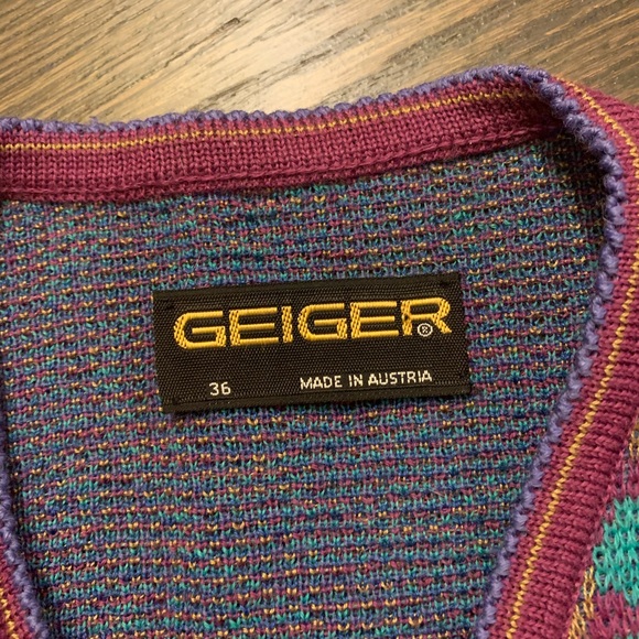 Vintage Purple Floral Button Cardigan - Picture 4 of 8